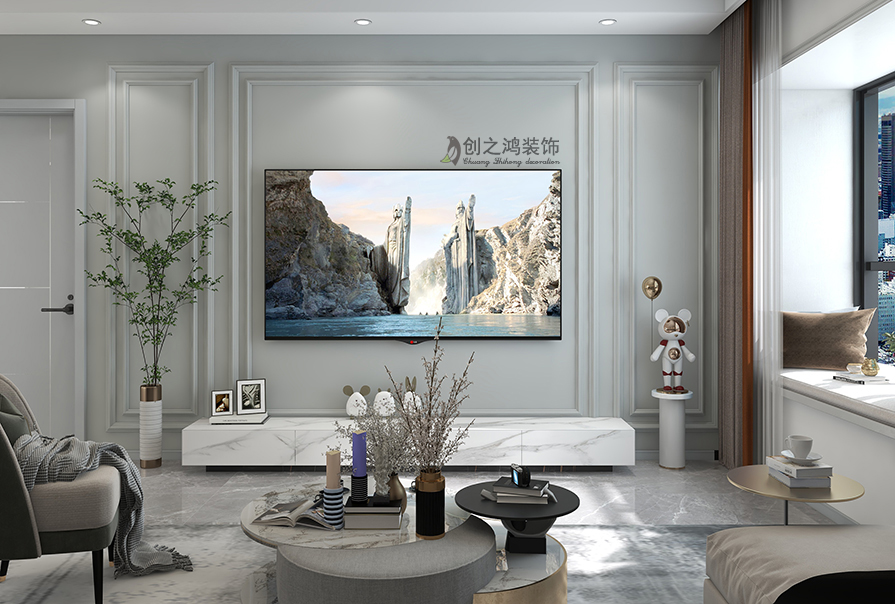 中駿宸景灣112㎡現(xiàn)代簡約風(fēng)格裝修效果圖！