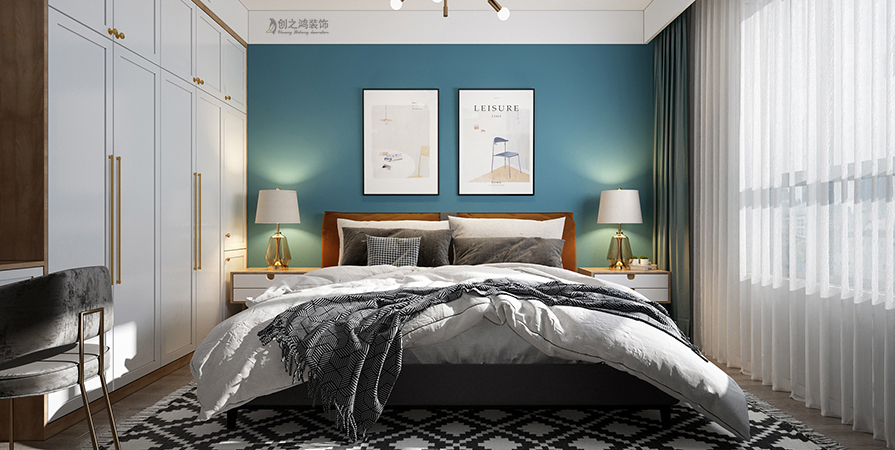 融創(chuàng)御園109㎡清新北歐風(fēng)格裝修實(shí)景圖！